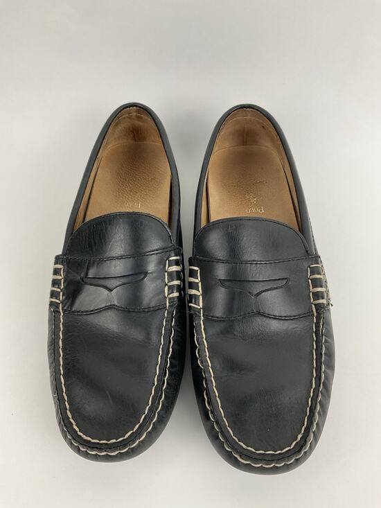 Ralph Lauren M Wes Penny Loafer Driving Shoe 8.5D Black Leather Casual Classic main image 5